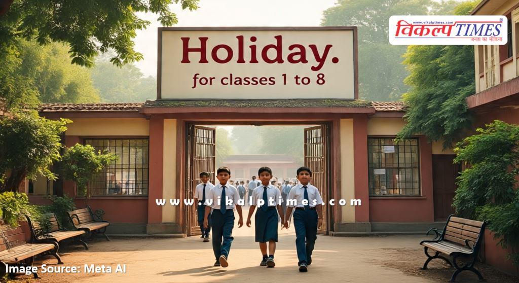 Due to cold wave, holiday has been declared for classes 1 to 8 in Sawai madhopur