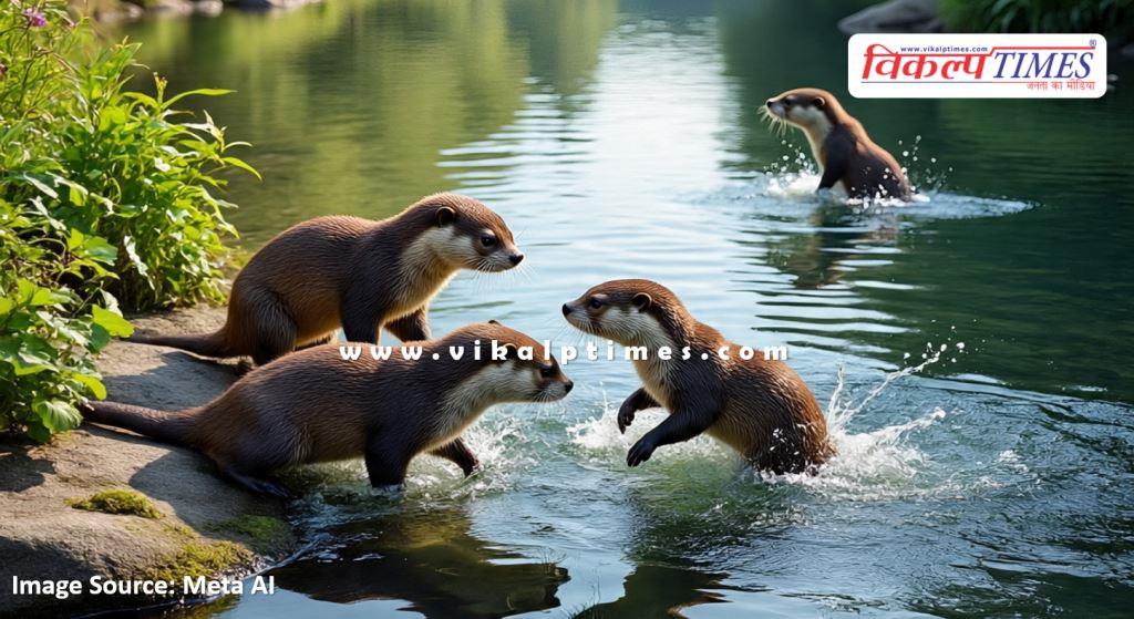 Otters were spotted in Manasgaon ladpura kota