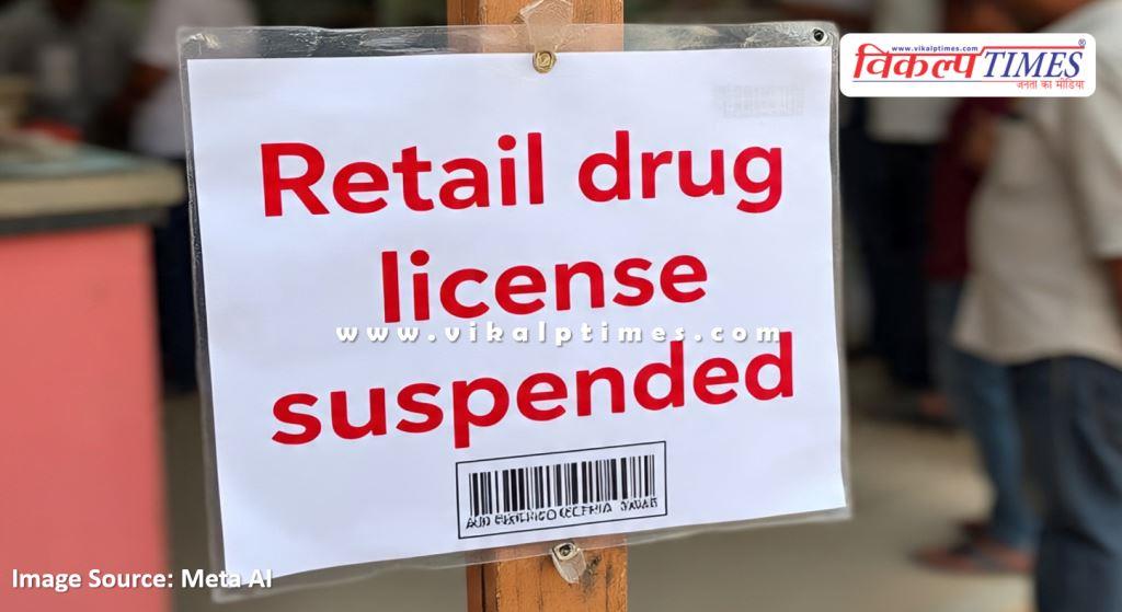 Retail Medical license of Jain Medicos Malarna Dungar suspended