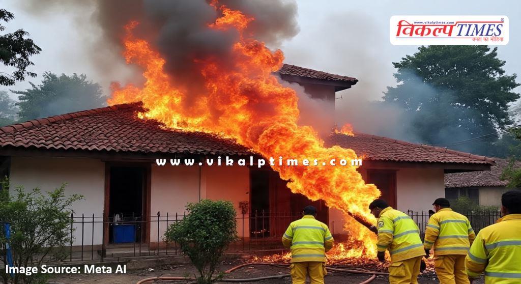 Fire breaks out in a house in Talwandi area kota