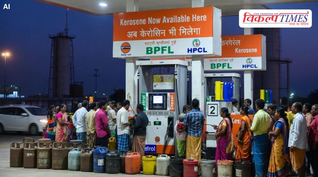 Now kerosene will be available with petrol and diesel