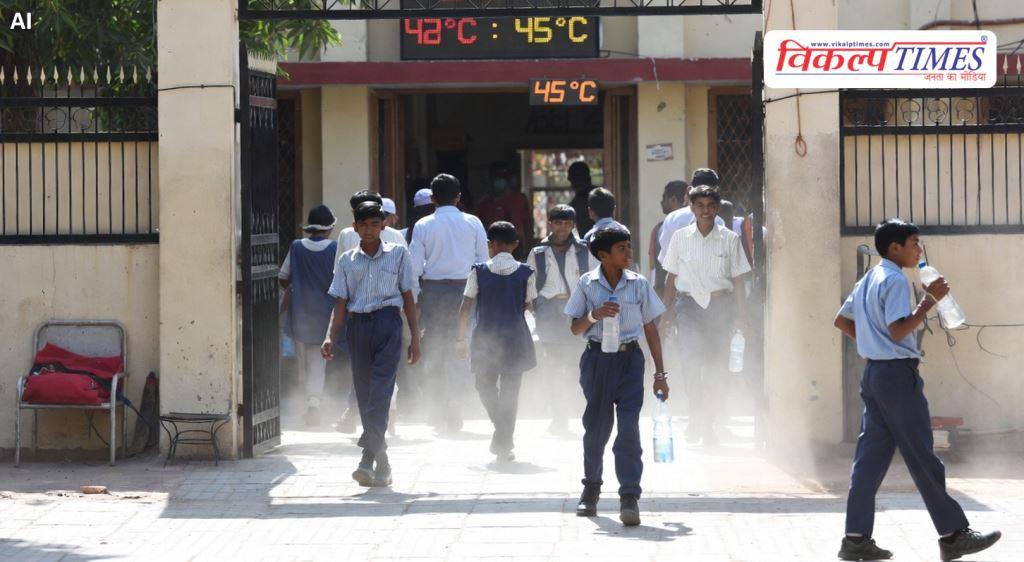 Due to intense heat, school timings changed in Kota