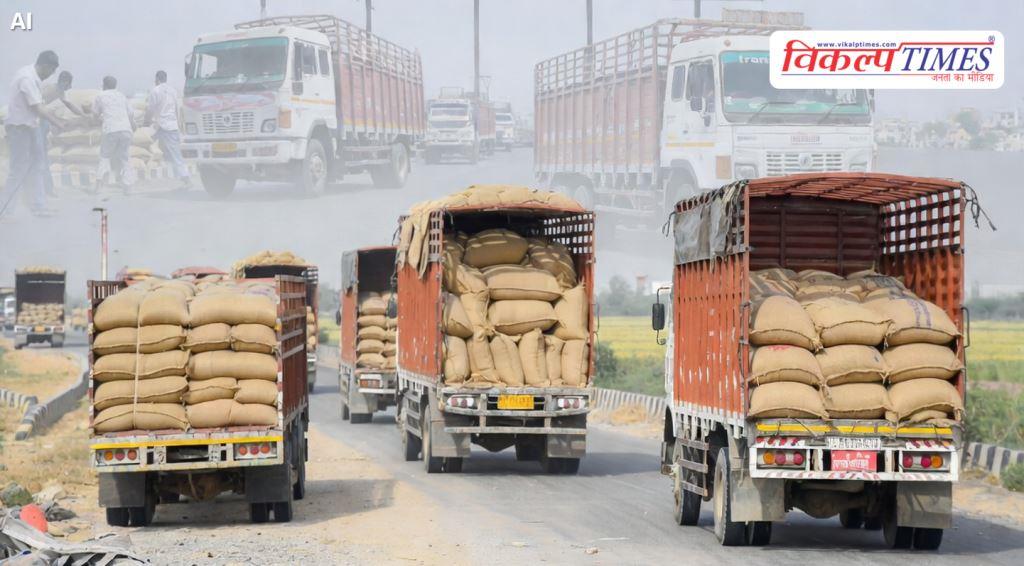 Government wheat worth 5.3 million rupees sold in Jaipur