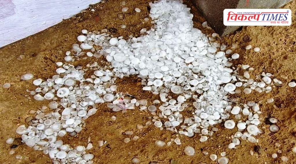 Storm and hailstorm ruined the farmers hopes in sawai madhopur