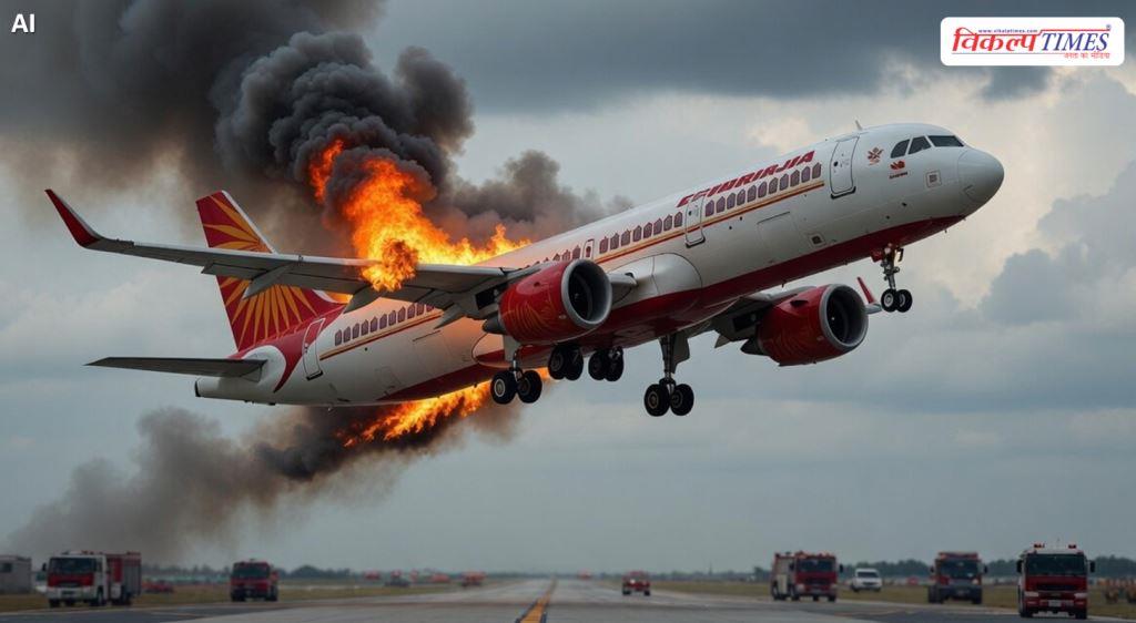 Air India plane catches fire seconds before landing in delhi airport – Vikalp Times