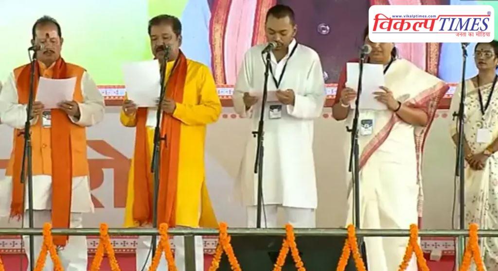 Bihar Cabinet Expansion Nishant Kumar and others took oath as ministers