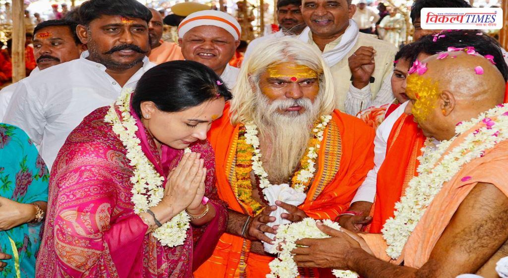 Deputy CM Diya Kumari participated in the Mahayagna organized at Ghata Nenwadi in sawai madhopur