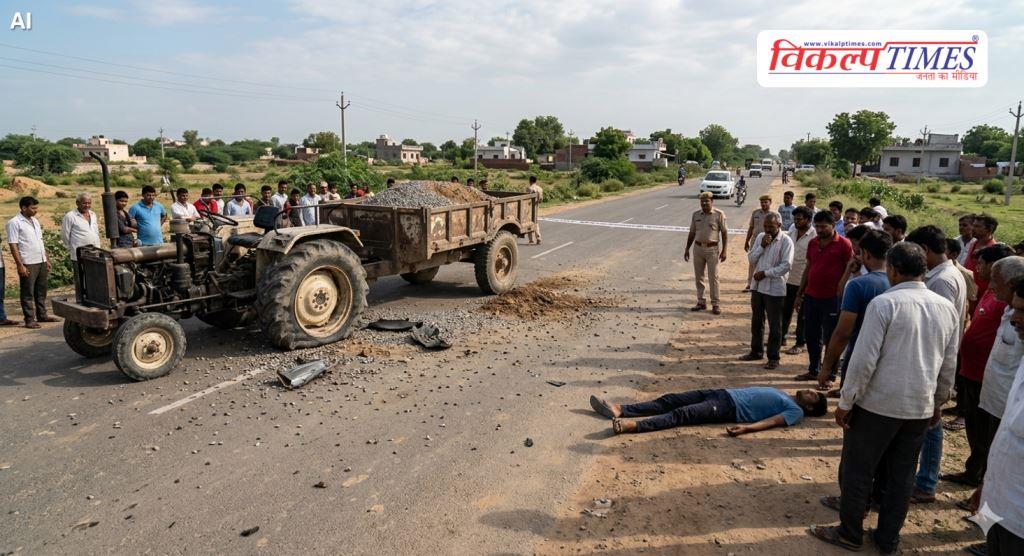 Gravel Mining tractor trolley Accident sanganer jaipur 10 May 26